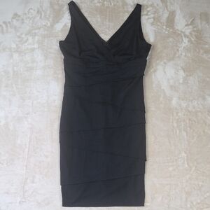 White House Black Market Elegant Black Mini Dress